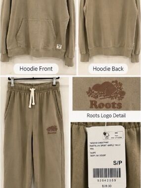 Roots BNWT sweatsuit